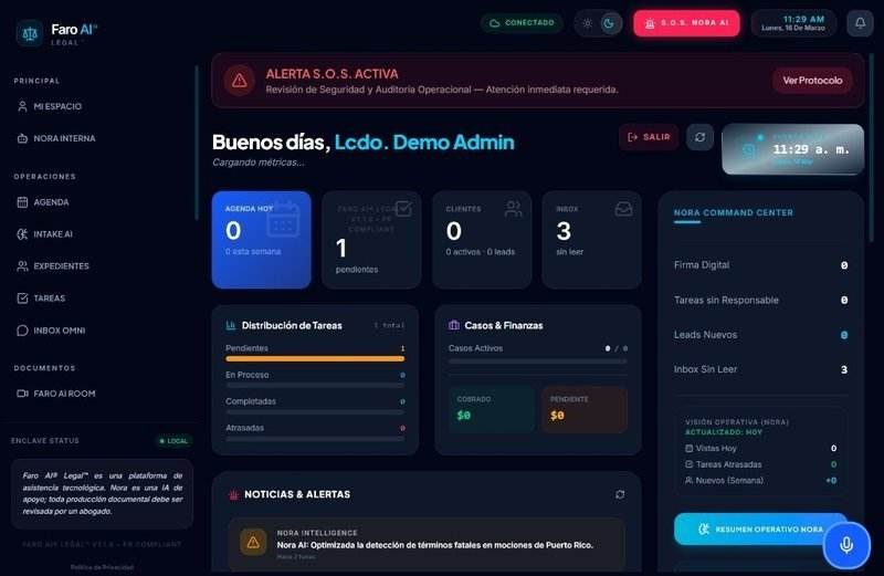 Faro AI Legal Dashboard
